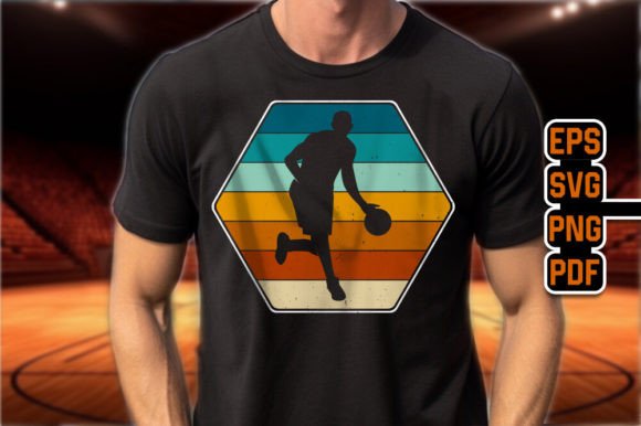 Basketball Trendy Retro Graphic T-Shirt: A Vintage Slam Dunk for Your Brand