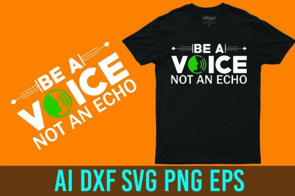 Be a Voice, Not an Echo. Vector Graphic: Make Your Mark