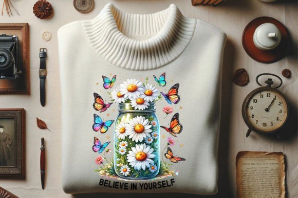 Believe in Yourself Hippie Graphic: Free-Spirited Design Assets