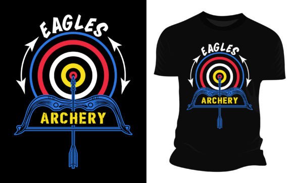 Eagles Archery Vector Graphic: A Bold Statement for Modern Design
