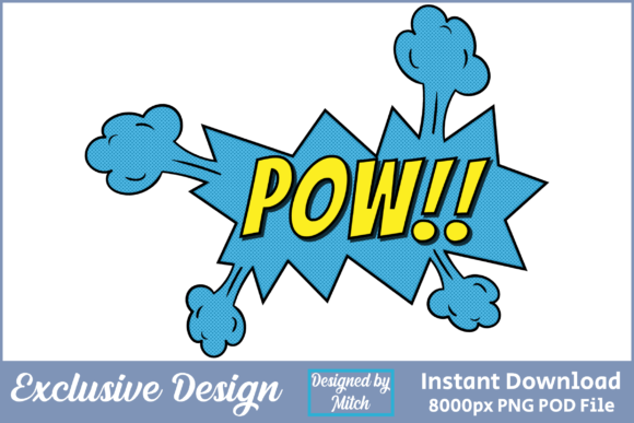 Pow! Super Hero Cartoon Graphic T-Shirt: A Designer's Take
