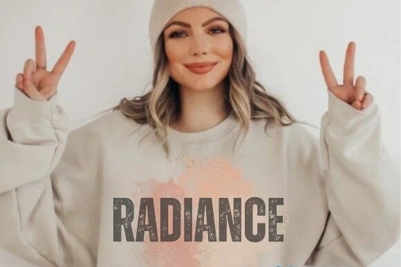 Radiance: A Vibrant Graphic for Modern T-Shirt Design
