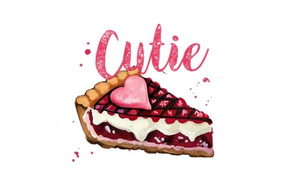 Sweeten Your Valentine's with the Cute Pie Graphic