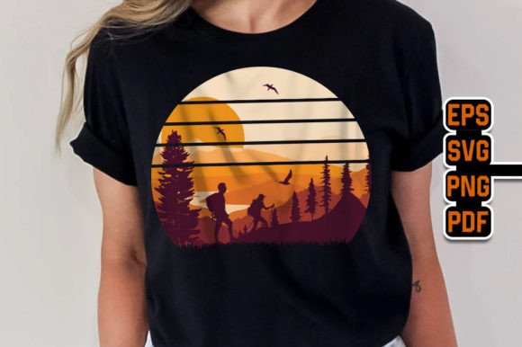 Trendy Mountain Hiking Graphic T-Shirt: Vintage Style for Modern Brands