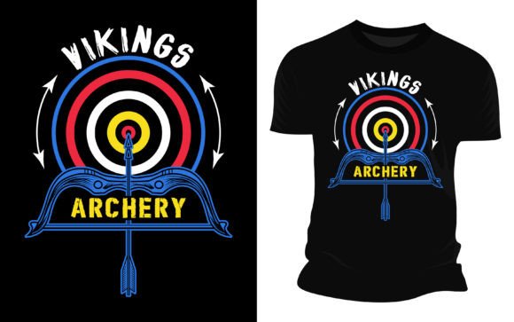 Vikings Archery - Vector Graphic T Shirt: Unleashing Your Inner Norse