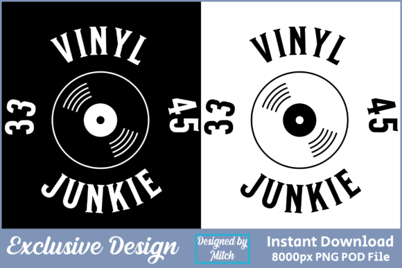 Vinyl Junkie Record Lover: A Design for Music and Creativity